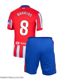 Atletico Madrid Pablo Barrios #8 Echipament de Fotbal Replică 2024-25 Copii Acasa (+ Șorturi)